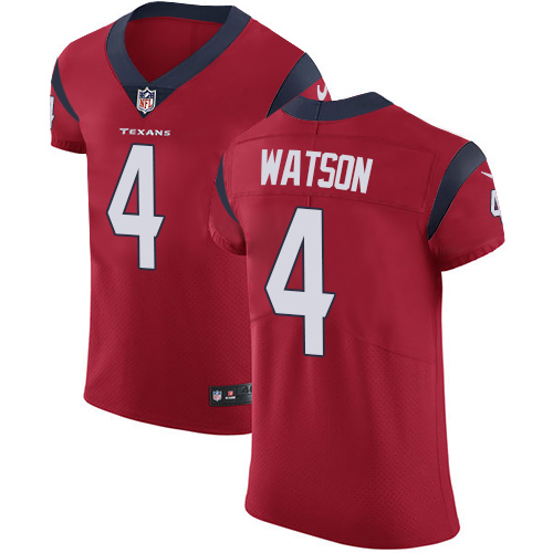 Nike Texans #4 Deshaun Watson Red Alternate Men's Stitched NFL Vapor Untouchable Elite Jersey